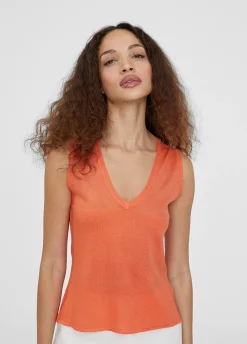 Top punto color liso