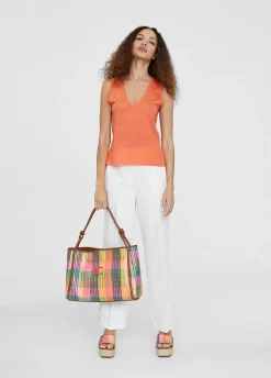 Top punto color liso