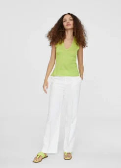 Top punto color liso