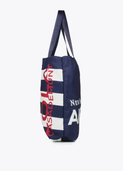 Tote bag de color azul  American Magic - Lola Casademunt