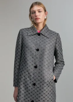 Trench monograma lúrex