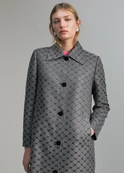 Trench monograma lúrex
