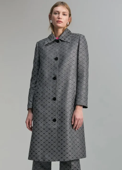 Trench monograma lúrex