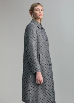Trench monograma lúrex