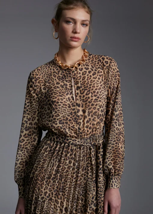 Vestido animal print