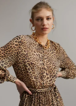 Vestido animal print