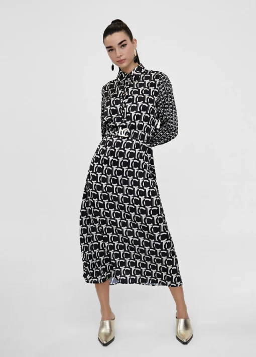 Vestido camisero monograma
