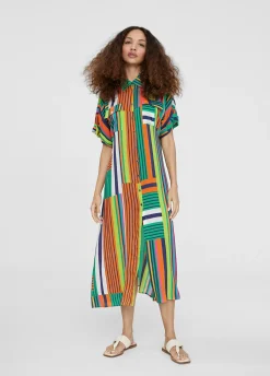 Vestido camisero multicolor