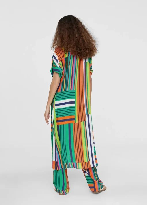 Vestido camisero multicolor