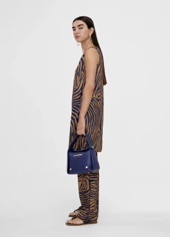 Vestido corto animal print cebra