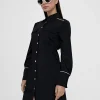 Vestido corto camisero ceñido