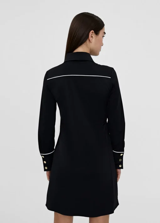 Vestido corto camisero ceñido