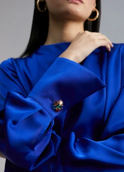 Vestido corto satinado