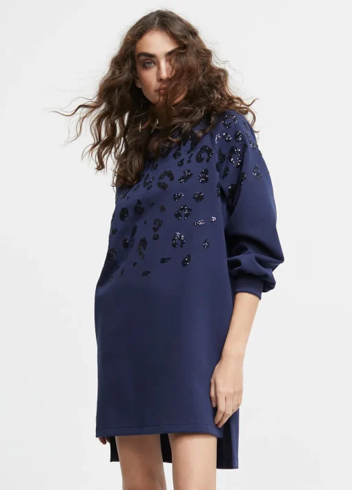 Vestido detalle lentejuelas