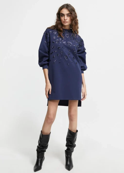 Vestido detalle lentejuelas