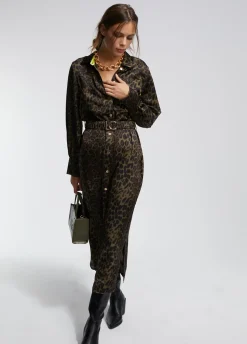 Vestido estampado animal print