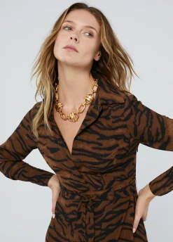 Vestido estampado animal print