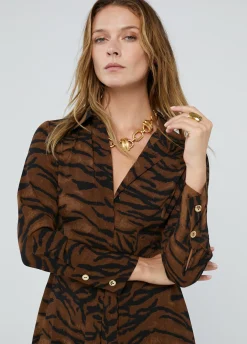 Vestido estampado animal print