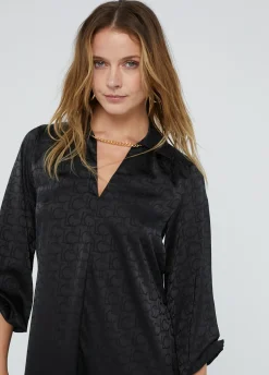 Vestido estampado logo
