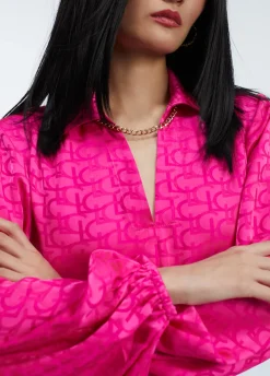 Vestido estampado logo
