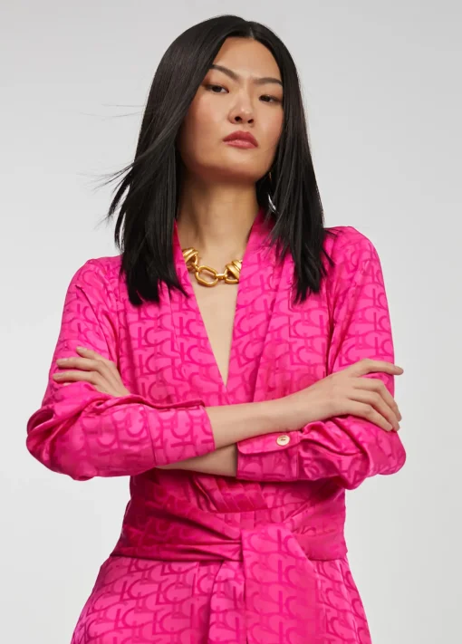 Vestido estampado logo