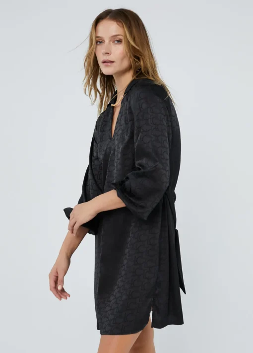Vestido estampado logo
