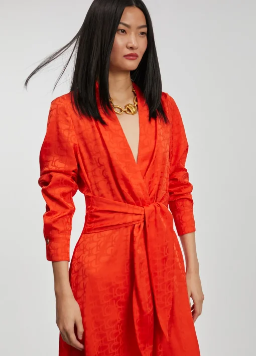 Vestido estampado logo
