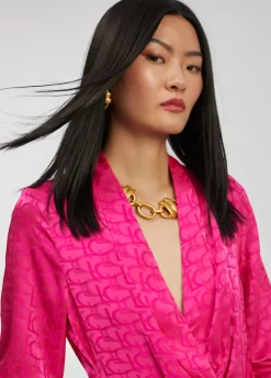 Vestido estampado logo