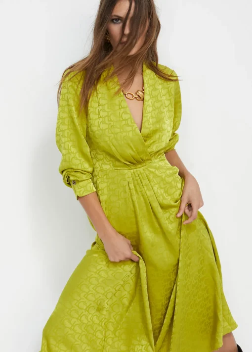 Vestido estampado logo