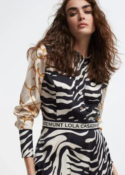 Vestido estampado zebra