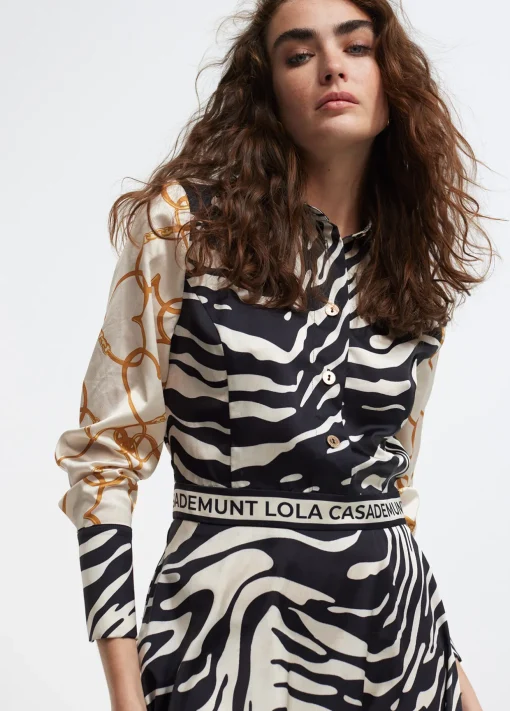 Vestido estampado zebra