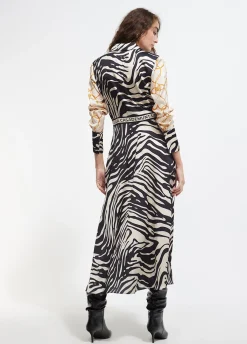Vestido estampado zebra