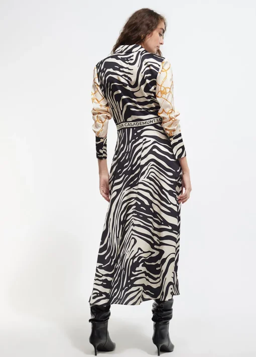 Vestido estampado zebra