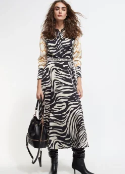 Vestido estampado zebra