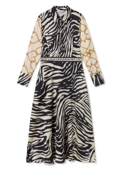 Vestido estampado zebra