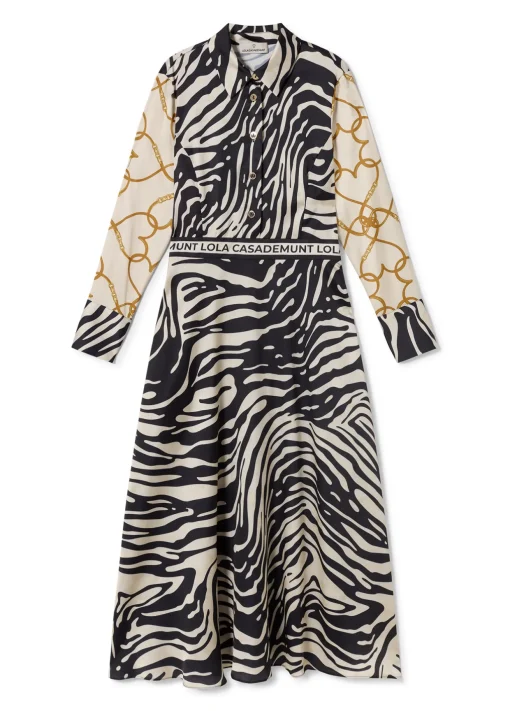 Vestido estampado zebra