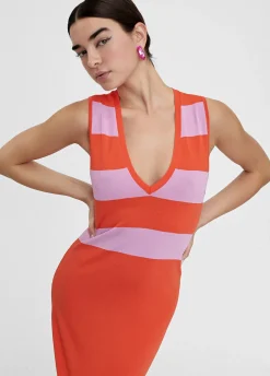 Vestido largo de punto