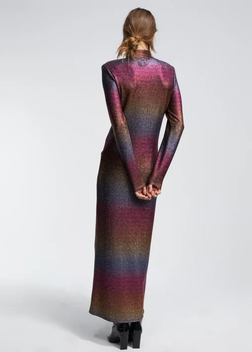 Vestido largo lúrex