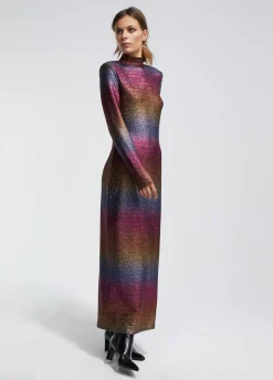 Vestido largo lúrex