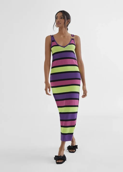 Vestido largo rayas