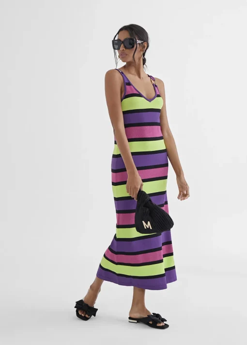 Vestido largo rayas
