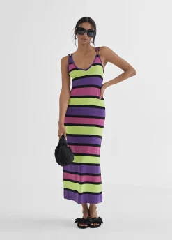 Vestido largo rayas