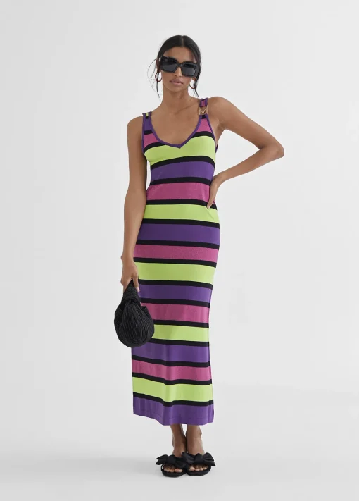 Vestido largo rayas