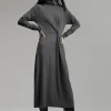Vestido midi de punto