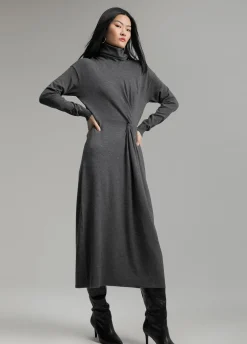 Vestido midi de punto