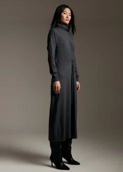 Vestido midi de punto