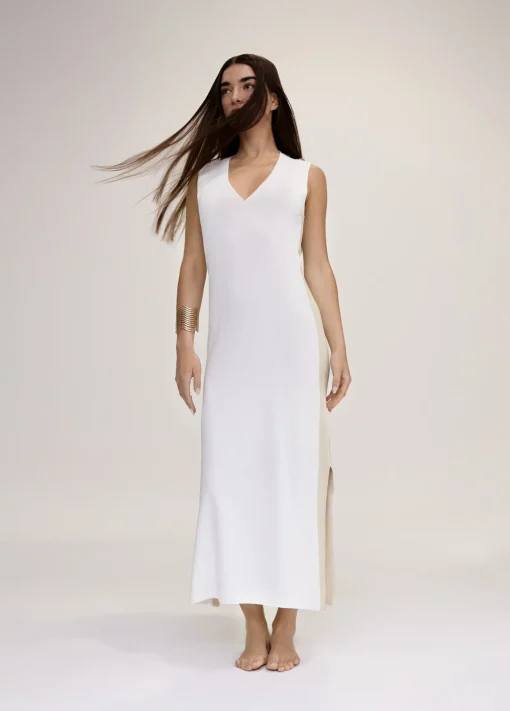 Vestido midi de punto
