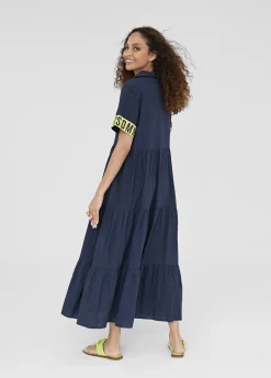 Vestido midi de volantes