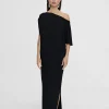 Vestido midi fruncido