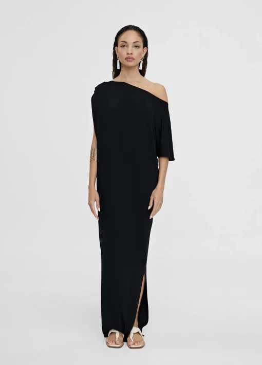 Vestido midi fruncido